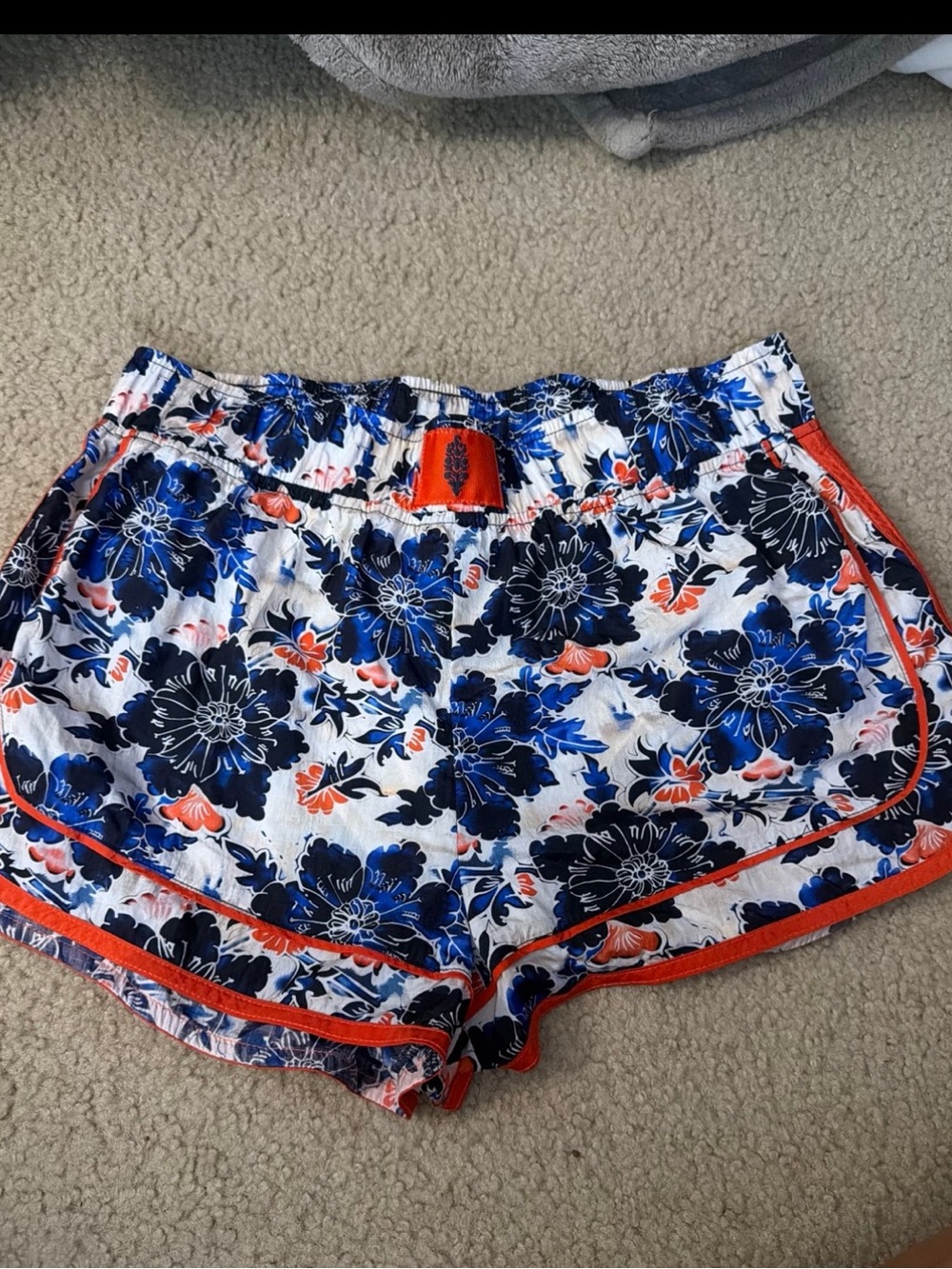 FP Movement Varsity Blue Printed Shorts